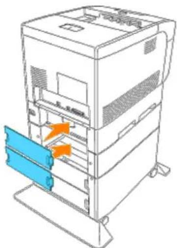 DELL 5100cn - Installation der zusätzlichen 500-Blatt-Papierfacheinheit und der 1000-Blatt-Papierfacheinheit - 12