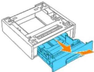 DELL 5100cn - Installation der zusätzlichen 500-Blatt-Papierfacheinheit und der 1000-Blatt-Papierfacheinheit - 3