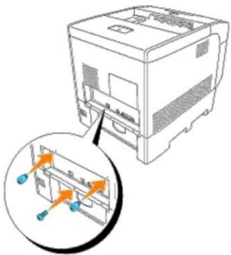 DELL 5100cn - Entfernen der optionalen Speicherkarte - 6