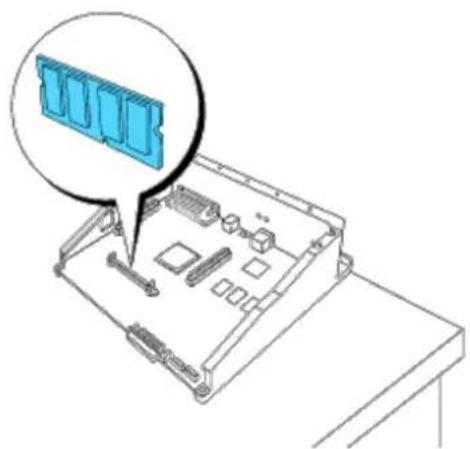 DELL 5100cn - Installieren einer Speicherkarte - 4