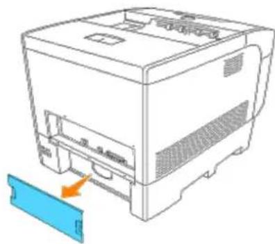 DELL 5100cn - Entfernen der optionalen Speicherkarte - 1