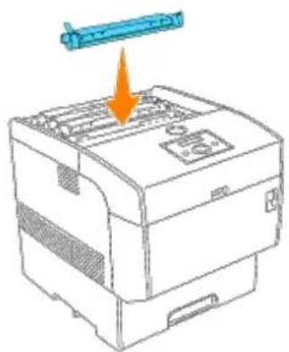 DELL 5100cn - Einsetzen der neuen Tonerkassette - 3