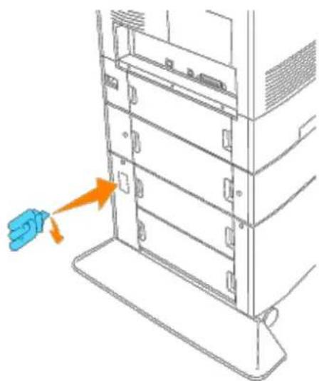DELL 5100cn - Installation der zusätzlichen 500-Blatt-Papierfacheinheit und der 1000-Blatt-Papierfacheinheit - 13