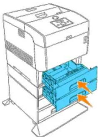 DELL 5100cn - Installation der zusätzlichen 500-Blatt-Papierfacheinheit und der 1000-Blatt-Papierfacheinheit - 11