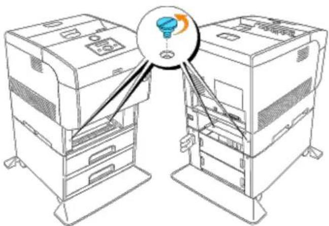 DELL 5100cn - Entfernen von zusätzlichen Papierfacheinheiten - 6