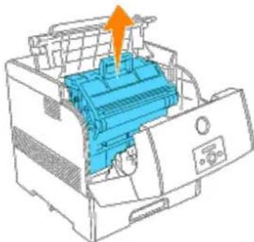 DELL 5100cn - Entfernen der verbrauchten Bildtrommel - 4