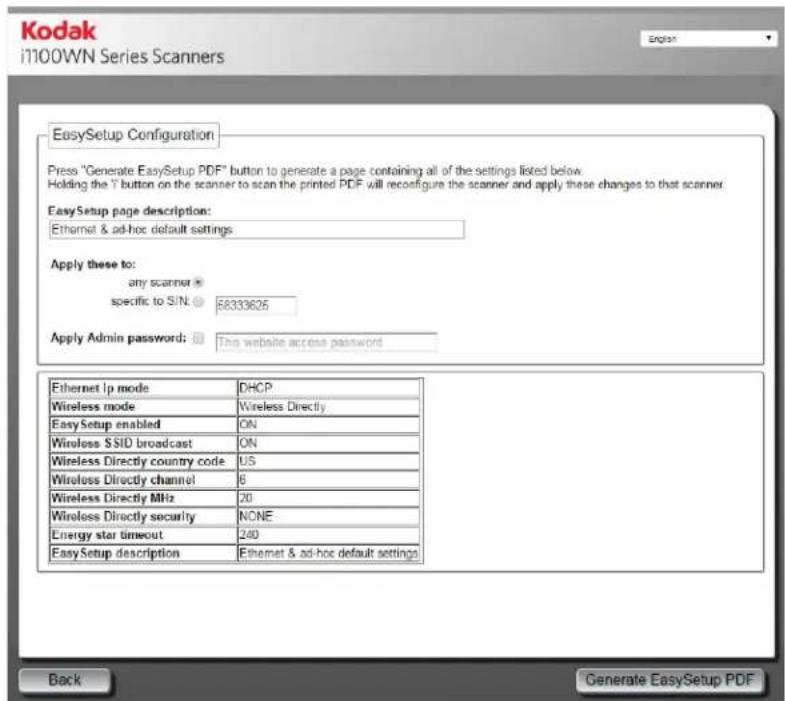KODAK I1190WN - Optional: EasySetup - 1
