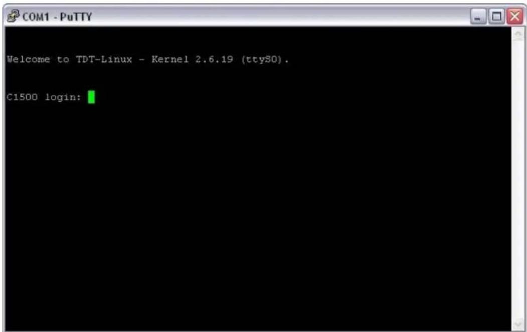 Welcome to TDT-Linux - Kernel 2.6.19 (ttySO). C1500 login: