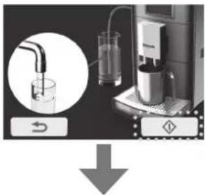 PANASONIC NC-ZA1M - Fill a glass with clean water and press to start rinsing. - 1