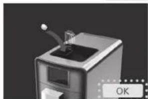 PANASONIC NC-ZA1M - Place the cleaning tablet into the powder coffee shaft and close the lids, then press OK. - 1