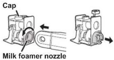 Cap Milk foamer nozzle