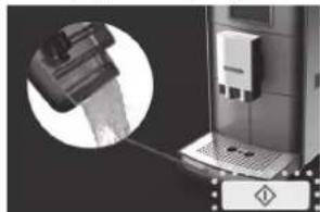 PANASONIC NC-ZA1M - Press to start decalcification cycle. (Approx. 9 min.) • Empty the drip tray before starting the cleaning cycle. - 1