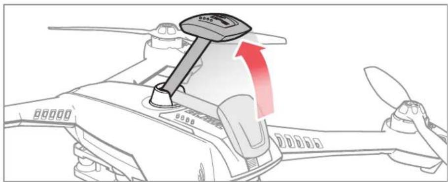 Blade 350 QX3 BNF - Extend the GPS Mast - 1