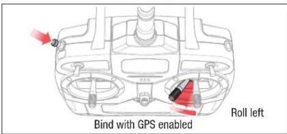 Bind with GPS enabled Roll left