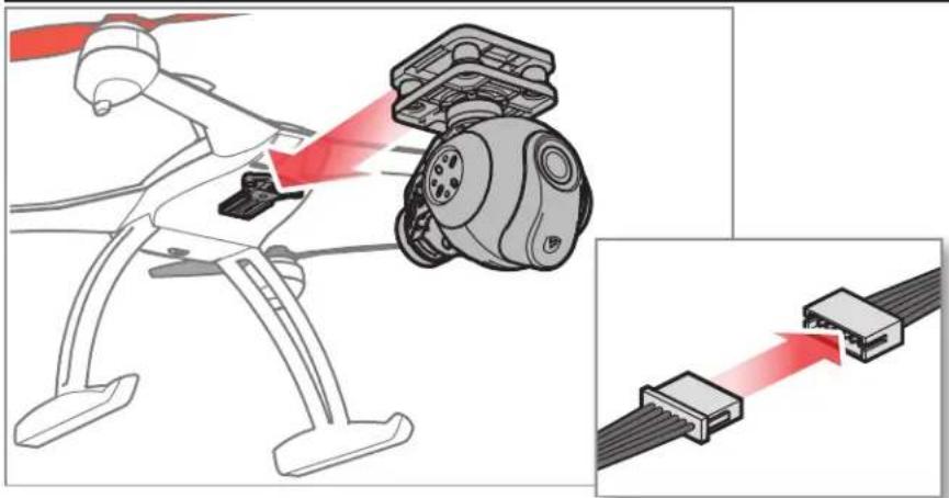 Blade 350 QX3 BNF - Install the Gimbal (AP Combo) - 1