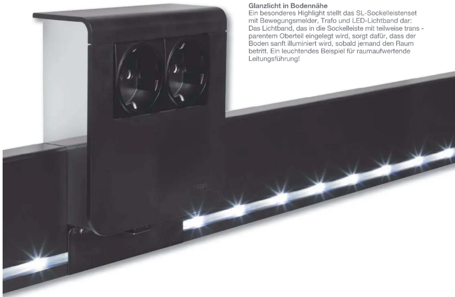 HAGER DSK50L6F10 - Elegante Randerscheinung: das Sockelleistensystem tehalit.SL - 1
