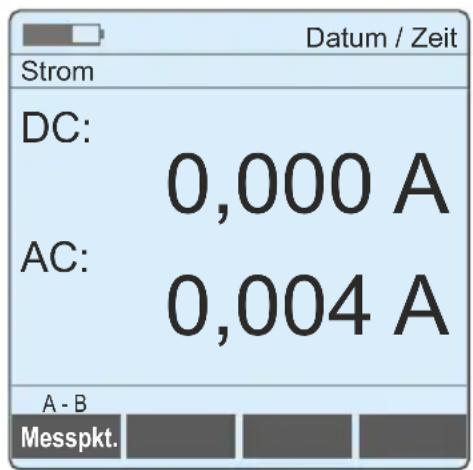 Datum / Zeit Strom DC: 0,000 A AC: 0,004 A A - B Messpkt.