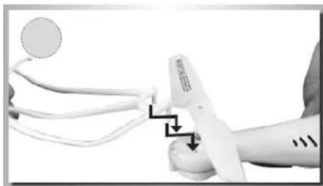 Carson X4 360 Quadcopter FPV - Install landing skids & blade protection frame - 2