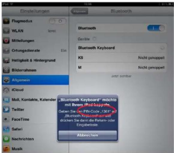 Fantec BTKD3 - Tastatur mit dem iPad verbinden: - 3