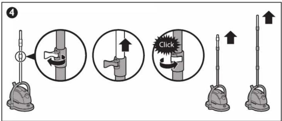 Diagram illustrating a manual press operation with labeled steps and directional arrows indicating movement.