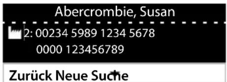 Abercrombie, Susan 2: 00234 5989 1234 5678 0000 123456789 Zurück Neue Suche
