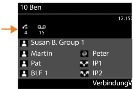 10 Ben 12:150 4 15 Susan B. Group 1 Martin @ Peter Pat IP1 BLF 1 IP2 VerbindungV