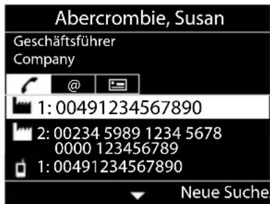 Abercrombie, Susan Geschäftsführer Company 1: 00491234567890 2: 00234 5989 1234 5678 0000 123456789 1: 00491234567890 Neue Suche