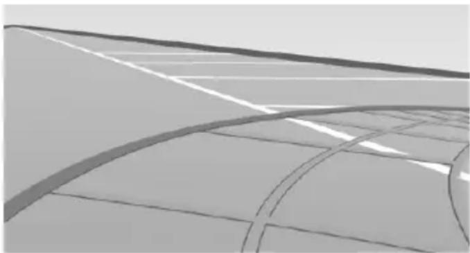 Abstract geometric pattern with curved and straight lines forming a grid-like structure (no text or symbols)