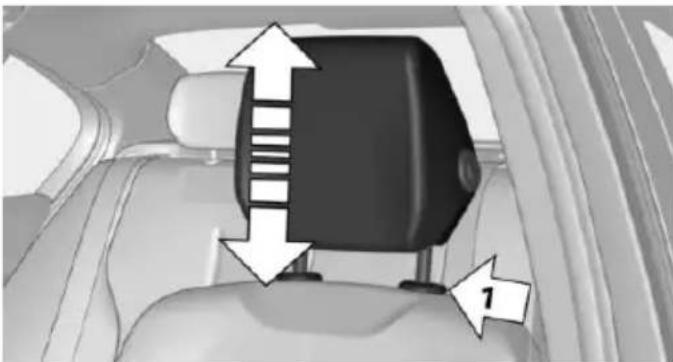 Interior view of a car seatbelt with directional arrows indicating movement or force (no text or symbols present)