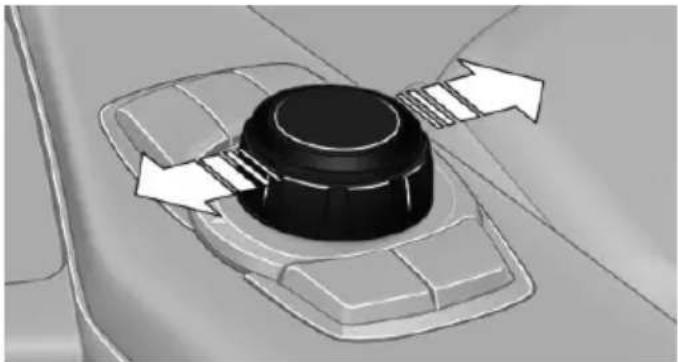 3D diagram of a mechanical component with directional arrows indicating movement or force (no text or symbols)