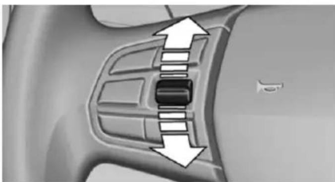 Close-up of a car's side panel with directional arrows indicating movement or force (no text or symbols)