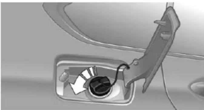 Close-up of a car's door panel with a hand holding a cable, showing internal components and airflow direction (no text or symbols)