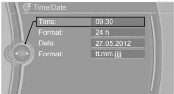 Time/Date Time: 09:30 Format: 24 h Date: 27.05.2012 Format: tt.mm.jjjj