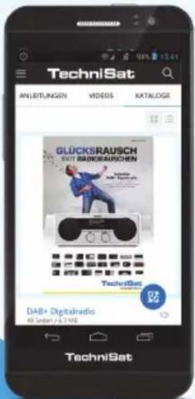 TechniSat ANLEITUNGEN VIDEOS KATALOGE GLÜCKSRAUSCH EORT BABERKAUSCHEN TechniSat DAB+ Digitalradio 48 September / 5.3.192 TechniSat