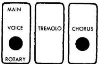 MAIN VOICE TREMOLO ROTARY CHORUS