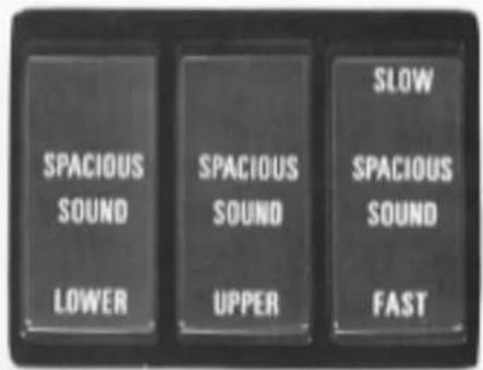 SPACIOUS SOUND LOWER SPACIOUS SOUND UPPER SLOW SPACIOUS SOUND FAST