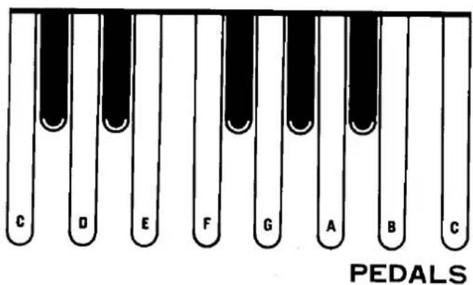 C D E F G A B C PEDALS