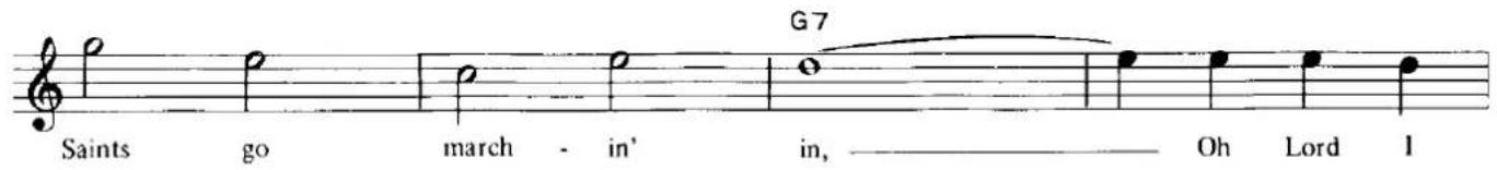 G7 Saints go march - in' in, ____ Oh Lord I