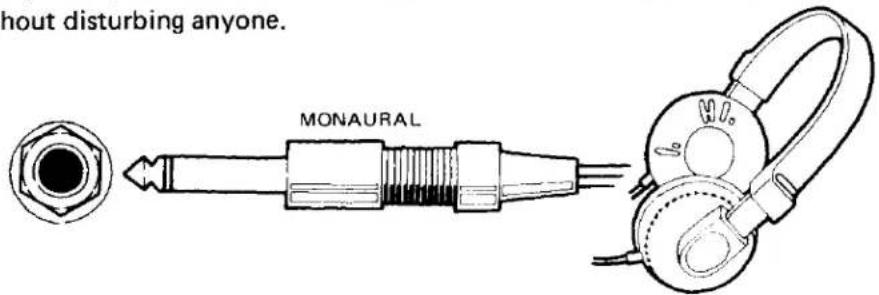 hout disturbing anyone. MONAURAL