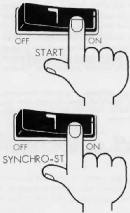 OFF START ON OFF SYNCHRO-ST ON