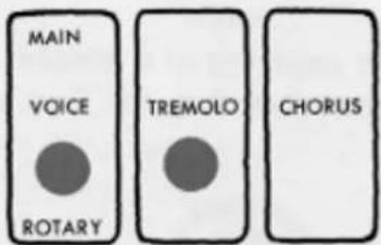 MAIN VOICE TREMOLO CHORUS ROTARY