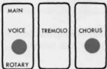 MAIN VOICE TREMOLO CHORUS ROTARY