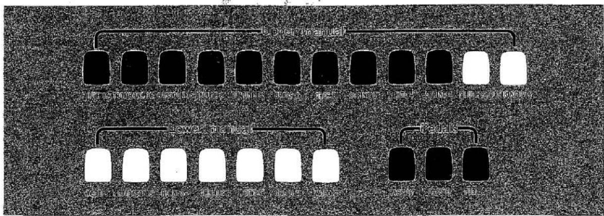 YAMAHA Electone D-3 - Tone Levers - 1