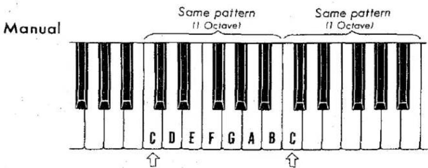Manual Same pattern (1 Octave) Same pattern (1 Octave) C D E F G A B C