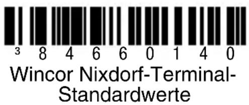 3 8 4 6 6 0 1 4 0 Wincor Nixdorf-Terminal- Standardwerte