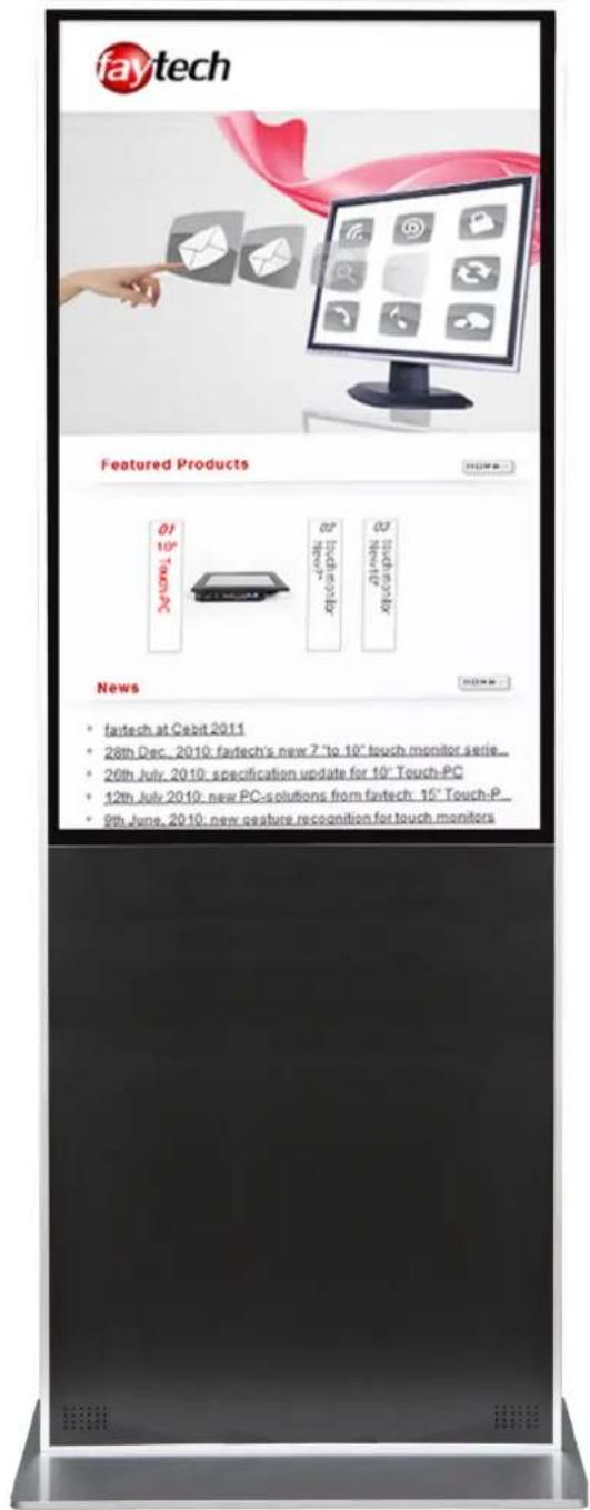 Faytech FT133TMBCAP - 55" Großformat-Multi-Touch-PC Kiosk - 1