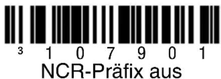 3 1 0 7 9 0 1 NCR-Präfix aus