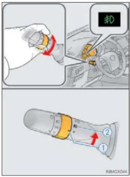 Technical diagram showing mechanical assembly steps with labeled components and directional arrows