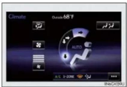 Climate Outside 68°F AUTO A/C 3-ZONE BIAO CXT50U