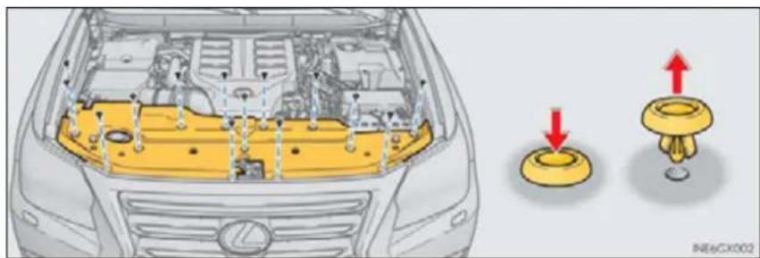 LEXUS GX 460 (2016) - Engine compartment cover - 1